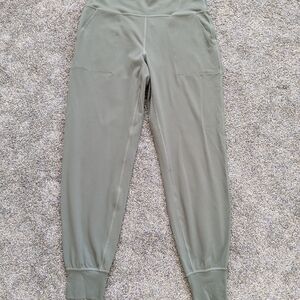 Lululemon Align High Rise Army Green Joggers Full Length